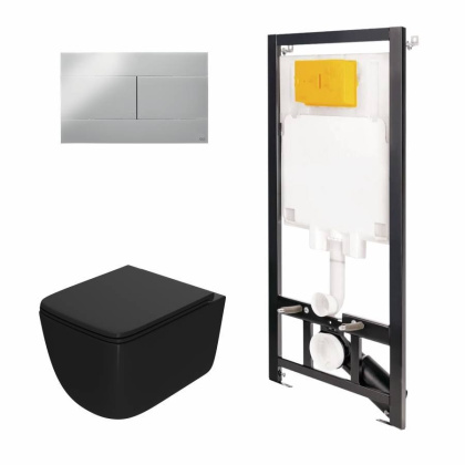 Сет: Инстал.OLI 80 ECO +панель Slim хр. гл., OLI+Унитаз Point Меркурий, чёрный Сет: Инстал.OLI 80 ECO +панель Slim хр. гл., OLI+Унитаз Point Меркурий, чёрный