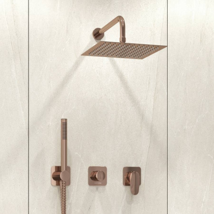 A7751.287.338.329.290.292.291 Встраиваемый комплект для душа с верхней душевой насадкой и лейкой