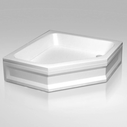 Душевой поддон  80*80*15 h27 RGW BT/CL-S /Трапеция Ø 60 мм  (FW5-5)