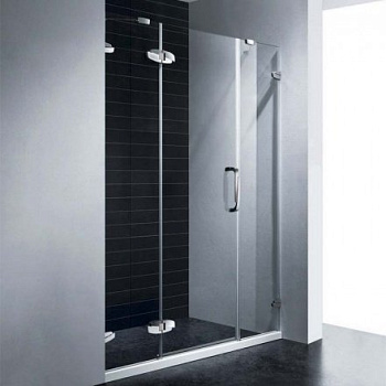 Душевая дверь RGW SA-01, 02030116-11, 160 х 195 см распашная, стекло прозрачное, хром/красный