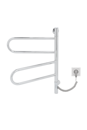 Полотенцесушитель электрический Vincea VTD-1R1CE 44x60, хром, таймер