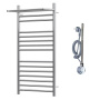 Полотенцесушитель электрический Point Аврора PN10150SPE П14 500x1000 с полкой левый/правый, хром Полотенцесушитель электрический Point Аврора PN10150SPE П14 500x1000 с полкой левый/правый, хром