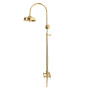 GOLF-CD-02-Bi Душевая стойка со смесителем, верхним и ручным душем Исполнение: Бронза, Ручки: Бронза  GOLF-CD-02-Bi Душевая стойка со смесителем, верхним и ручным душем Исполнение: Бронза, Ручки: Бронза