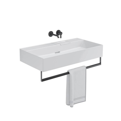 Раковина LOGICA мебельная\подвесная без отверстий 90, белая глянцевая