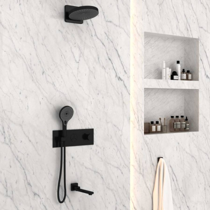 Душевой комплект VSFW-432TI1MB встраиваемый, черный