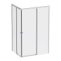 W94G-403-12090-MТ Душевое ограждение X-Joy Square Slide 120х90, мат Хром, прозрачное