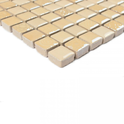 Мозаика стеклянная с камнем Sahara (чип 8*15*15) 300*300(11шт-0.99м2), м2