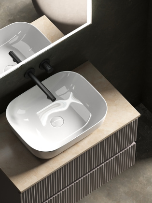 Тумба подвесная SANCOS Snob R 790х445х500, c двумя ящиками оснащенными доводчиками, Doha Soft, арт.SNR80SM