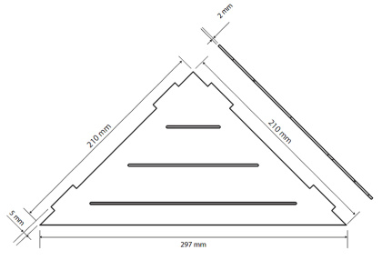 Душевая полка Bemeta Cytro 101302420 угловая, Черная матовая
