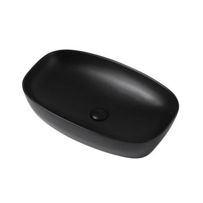 Раковина накладная ABBER Rechteck AC2206MB черная матовая Раковина накладная ABBER Rechteck AC2206MB черная матовая