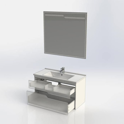 Мебель для ванной Aquanet Модена 100 белый