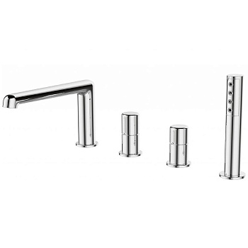 UNO Смеситель на борт ванны с ручным выдвижным душем, хром UNO-BVD4-CRM UNO Смеситель на борт ванны с ручным выдвижным душем, хром UNO-BVD4-CRM