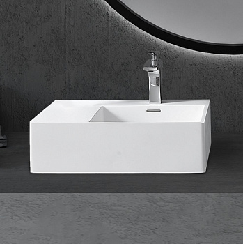 Раковина подвесная ABBER Stein AS2644 R белая матовая Раковина подвесная ABBER Stein AS2644 R белая матовая