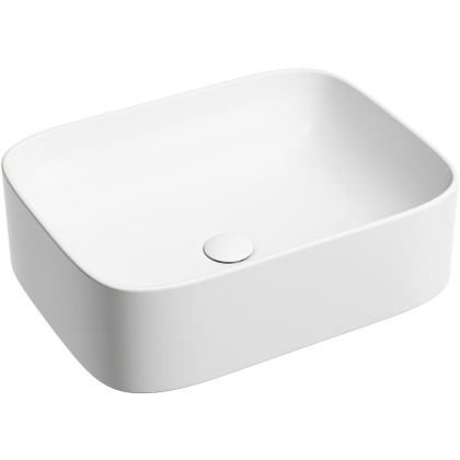 Умывальник чаша накладная прямоугольная (цвет Белый Матовый) Element 505*380*150мм