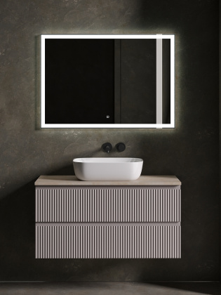 Тумба подвесная SANCOS Snob R 995х445х500, c двумя ящиками оснащенными доводчиками, Doha Soft, арт.SNR100SM