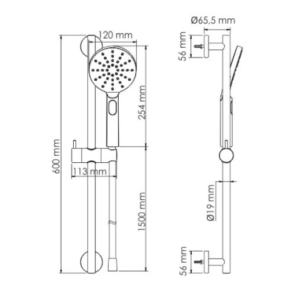 A144 Душевой комплект Wasserkraft A144 Душевой комплект Wasserkraft