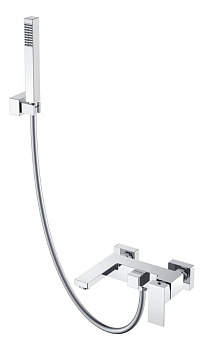 Смеситель для ванны с душем Qubic Chrome Смеситель для ванны с душем Qubic Chrome