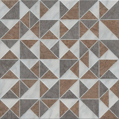 Декор OS\A308\SG1609N Каприччо серый,коричневый 40,2см*40,2см*8мм (1уп/4шт/)матовый, шт