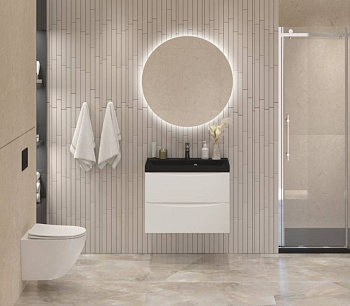 Тумба с раковиной подвесная BelBagno MARINO 60 Bianco Opaco, раковина белая Тумба с раковиной подвесная BelBagno MARINO 60 Bianco Opaco, раковина белая