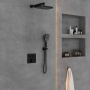 Душевой комплект VSFW-4211MB встраиваемый, 2 режима, черный