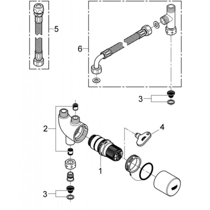 Термостат центральный Grohe Grohtherm Micro 34487000 хром