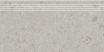Ступень Чеппо ди Гре серый светлый матовый обрезной 30x60x0,9