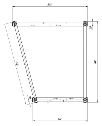 Рама разборная CAVALLA 150 R/L Рама разборная CAVALLA 150 R/L