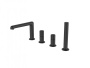 UNO Смеситель на борт ванны с ручным выдвижным душем, черный UNO-BVD4-NERO UNO Смеситель на борт ванны с ручным выдвижным душем, черный UNO-BVD4-NERO