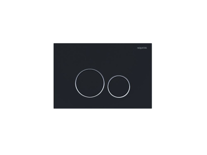 Панель смыва Aquatek Черная матовая ободок хром (клавиши круглые) KDI-0000020