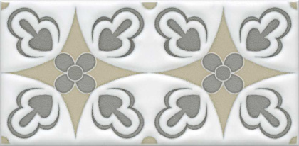 Декор STG\A620\16000 Клемансо орнамент 7,4*15 (1уп/40шт), шт