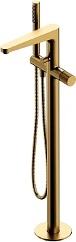Смеситель для ванны отдельностоящий OMNIRES CONTOUR CT8033GLB (брашированное золото)