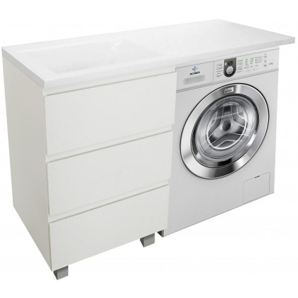 Комплект мебели Dallas Luxe 1000х482 левосторонний напольный 3 ящика (ШхГхВ) 358х476х860