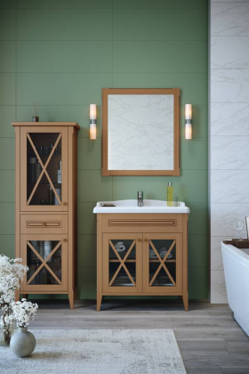 Тумба под раковину Creto Vetra 80, цвет орех