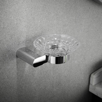 Мыльница стеклянная, RG1703 Rose, Хром Мыльница стеклянная, RG1703 Rose, Хром