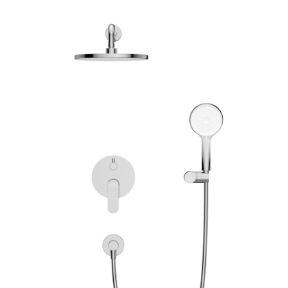 STYLUS-DSET-BORO Душевой комплект встраиваемый (смеситель встраиваемый, верхний душ, ручной душ со шлангом, штуцер с держателем), брашированное золото STYLUS-DSET-BORO Душевой комплект встраиваемый (смеситель встраиваемый, верхний душ, ручной душ со шлангом, штуцер с держателем), брашированное золото