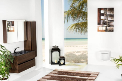 Зеркальный шкаф Vallessi 100 DARK OAK с подстветкой 546-D Boheme