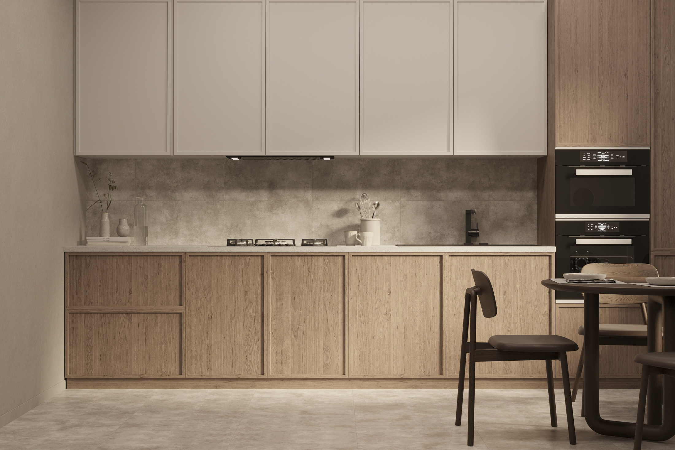 Напольное покрытие SPC Stone Бетон Светло-серый 610х305х4мм