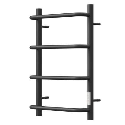 Полотенцесушитель электрический Point Ника PN08846B П4 400x600 диммер справа, черный Полотенцесушитель электрический Point Ника PN08846B П4 400x600 диммер справа, черный