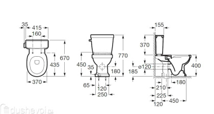Roca Carmen 3420A7000 чаша Roca Carmen 3420A7000 чаша