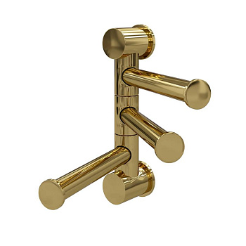 K-1053POLISHED GOLD Держатель полотенец тройной