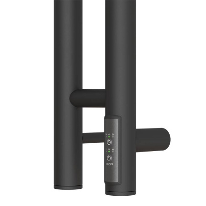 Полотенцесушитель электрический Point Деметра PN12812B П3 80x1200 диммер справа, черный Полотенцесушитель электрический Point Деметра PN12812B П3 80x1200 диммер справа, черный