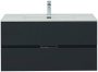 Тумба под раковину Aquanet Алвита New 100 2 ящика, антрацит