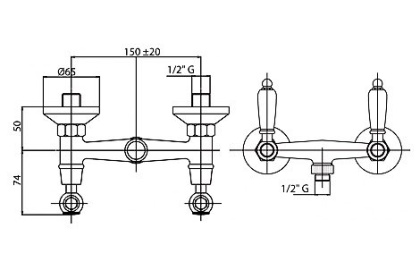DIAMOND-D-01-Sw Смеситель для душа Исполнение: Хром, Ручки: Swarovski 