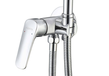 Комплект для гигиенического душа встроенный AQUATEK (cмеситель + гигиеническая лейка + шланг) AQ1019CR ВЕГА 