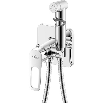 Смеситель Rossinka RS46-51 с гигиеническим душем, встраиваемый