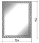 Зеркало WIND 75х95 золото 531 Boheme