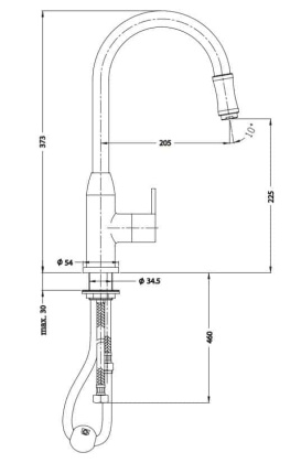 Смеситель для мойки OMNIRES CLIP 2008NSCR (хром) Смеситель для мойки OMNIRES CLIP 2008NSCR (хром)