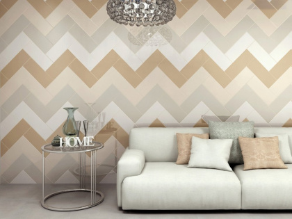 Плитка настенная 15075 Вилланелла белая грань 15*40*9.5 (18шт/1,08м2), м2