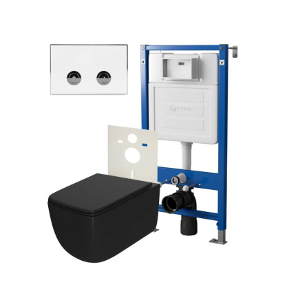 Сет: Система инсталляции пневматическая Point Элемент П для подвесного унитаза PN45121 + Клавиша смыва для пневматической инсталляции Point Венера, белый/хром, PN44071WC + Унитаз подвесной Point Меркурий безободковый сид.дюропласт микролифт быстросъем чёр Сет: Система инсталляции пневматическая Point Элемент П для подвесного унитаза PN45121 + Клавиша смыва для пневматической инсталляции Point Венера, белый/хром, PN44071WC + Унитаз подвесной Point Меркурий безободковый сид.дюропласт микролифт быстросъем чёр