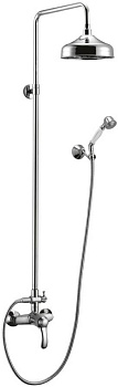 LIRA-C-CD-01 Душевая стойка со смесителем, верхним и ручным душем Исполнение: Хром 